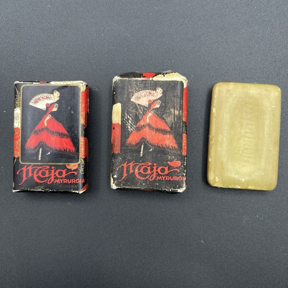 Vintage Maja Myrurgia Spanish Travel Size Soap 3/4 oz Bars Lot 3